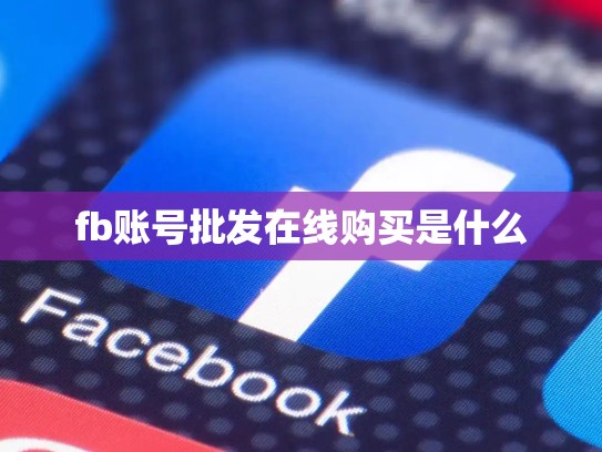 fb账号批发在线购买是什么