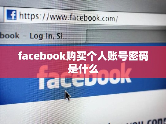 facebook购买个人账号密码是什么