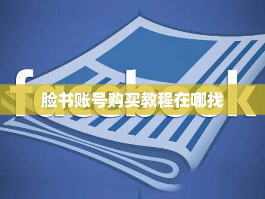 脸书账号购买教程在哪找