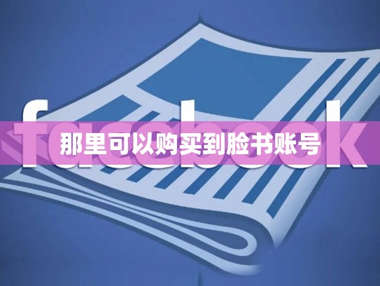 那里可以购买到脸书账号