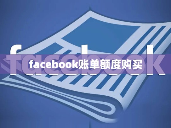facebook账单额度购买