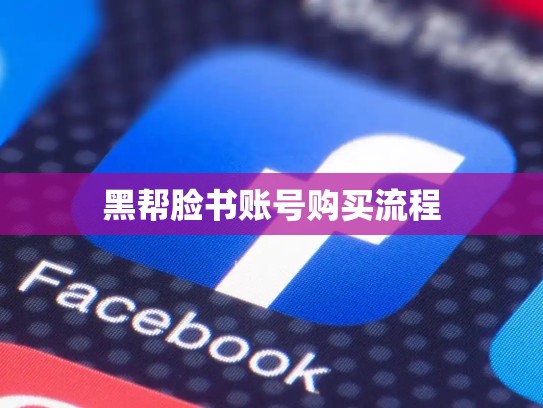 黑帮脸书账号购买流程