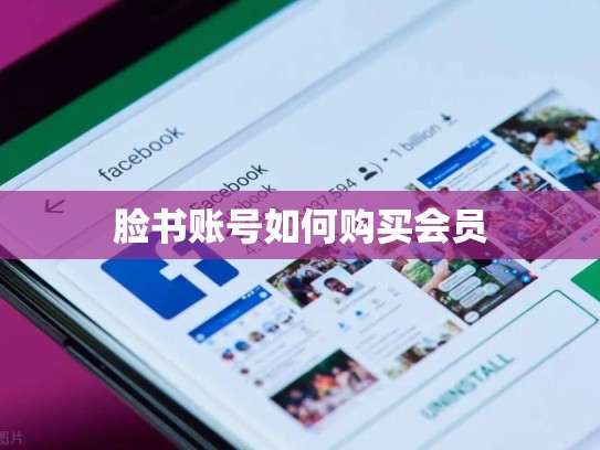 脸书账号如何购买会员