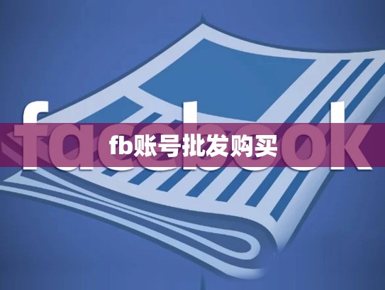 fb账号批发购买