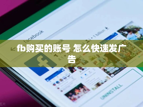 fb购买的账号 怎么快速发广告