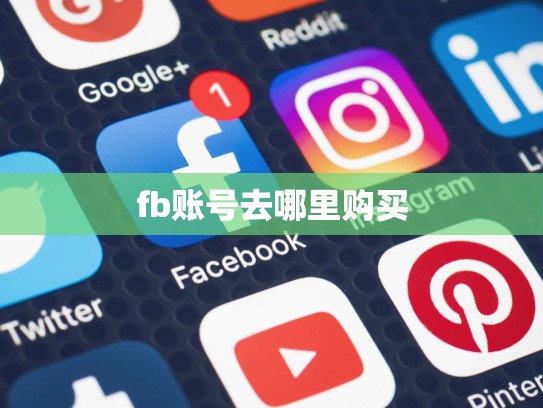 fb账号去哪里购买