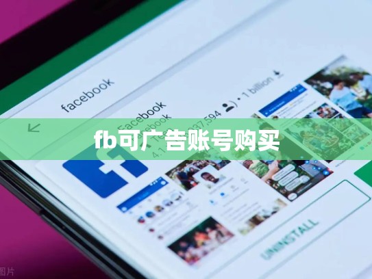fb可广告账号购买