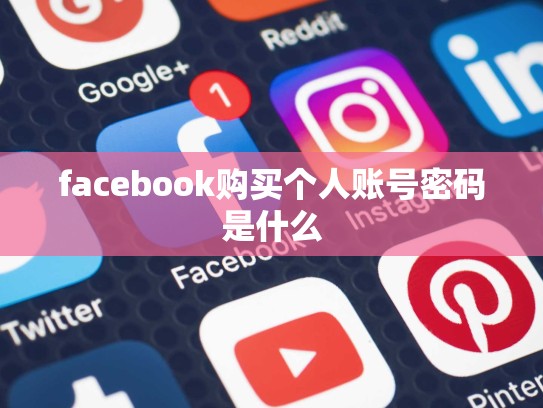 facebook购买个人账号密码是什么