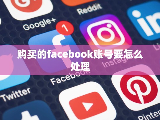 购买的facebook账号要怎么处理