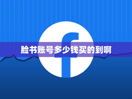 脸书账号多少钱买的到啊